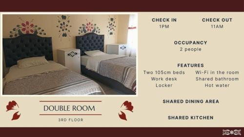 2 twin beds