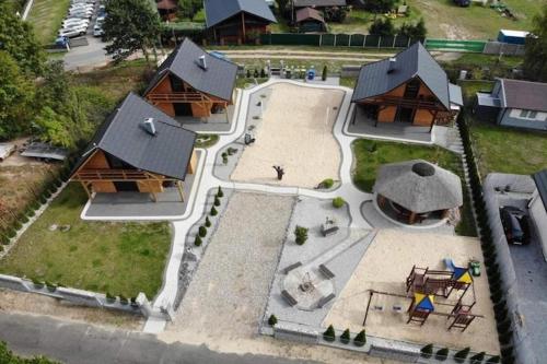 Viesnīcas āriene, Holiday home with a terrace, close to the lake in Mocki