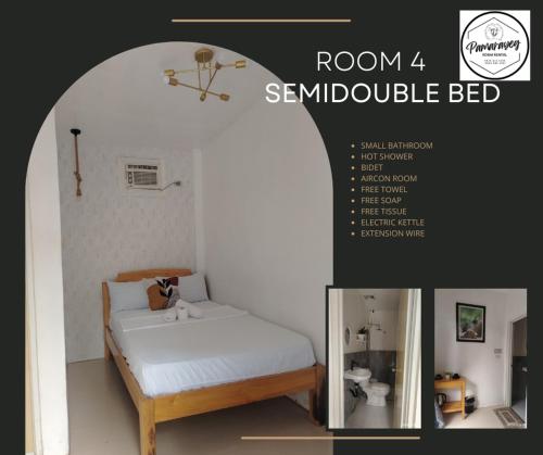 1 double bed