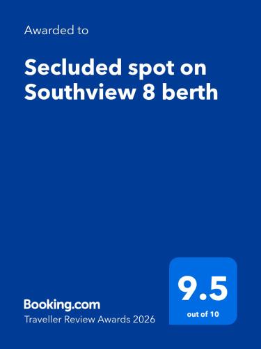 Secluded spot on Southview 8 berth - Skegness