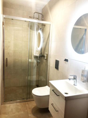 浴室, Apartamenty przy Starym Basenie in 多馬斯拉夫