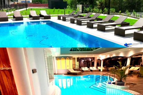  Quiet apartment with private garden & indoor outoor pool access in Neusiedl am See