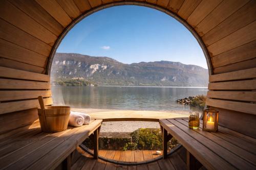 Szauna, L'Adélaide - Cottage d'exception Sauna en bord de lac (L'Adelaide - Cottage d'exception Sauna en bord de lac) in Conjux