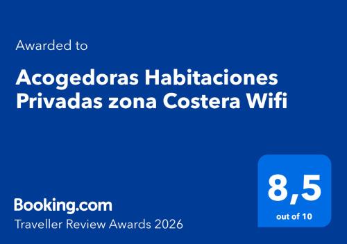 Acogedoras Habitaciones Privadas zona Costera Wifi in Playas de Jandia