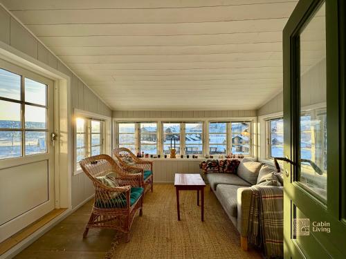 陽台/露台, Classic mountain cabin with sauna in Ustaoset in 於斯塔奧瑟特