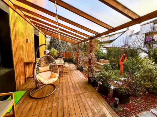 Chalet urbain-150m2 jardin privatif-15mn de Paris in Ле Бурже