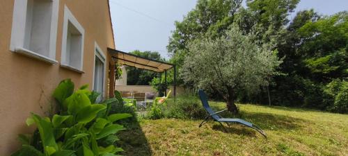 Dārzs, La Villa Lyne - villa moderne 4 chambres 8 personnes clim in Lezan