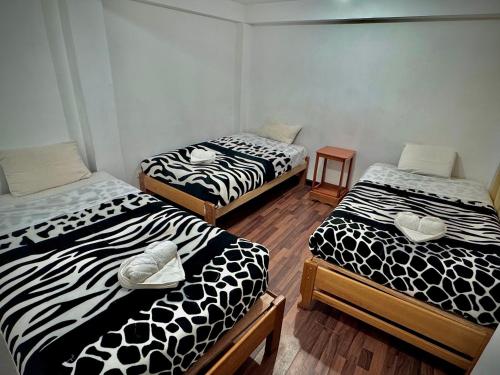 3 twin beds