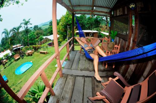 ระเบียง/ชานเรือน, Cabanas Ecobiosfera in ซาน อันเดรส ตุกต์ลา