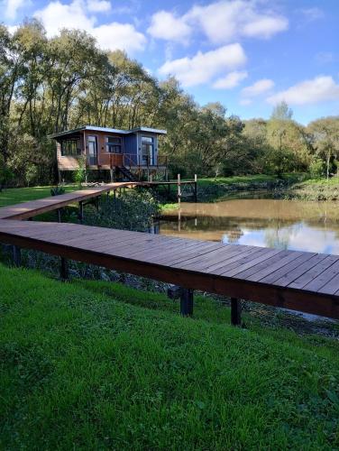 Verdeculturadelta Cabaña En Delta Tigre, Isla Muy Cerca Del Continente Con Pileta Y Playa Humeda , pet Friendly