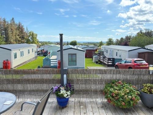 陽台/露台, Dornoch Holiday Chalet in 多諾赫