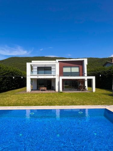 Viesnīcas āriene, Villa Meg with Private Pool, Sauna Jacuzzi in Bartin