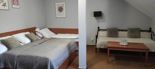 1 queen bed, 2 twin beds