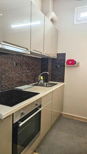 virtuve, Efrosini's by the sea apartment in Chalkida (Chalcis)