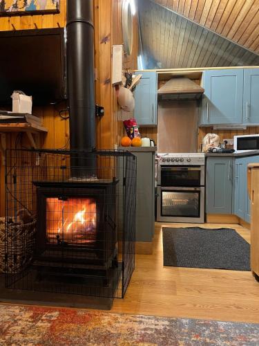 Belle 2 bedroom log cabin with hot tub, forest and loch in Inverinan Beag