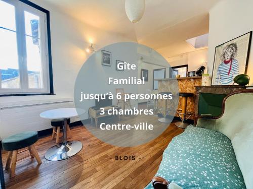 Appartement familial, Loire à vélo, centre ville