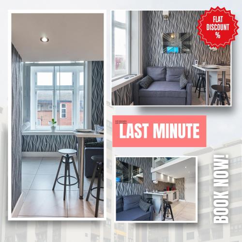 Last-Minute Offers l Sleeps Up to 3 l Flat 3 l Spectacular Studio Apartment by Live London Short Lets & Serviced Accommodation, Londyn