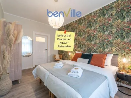 Benville Meißen - 52 qm für Paare und Kultur - 10-15 min zur Altstadt - ruhig - zentral - WLAN - Smart-TV in Meißen, Deutschland