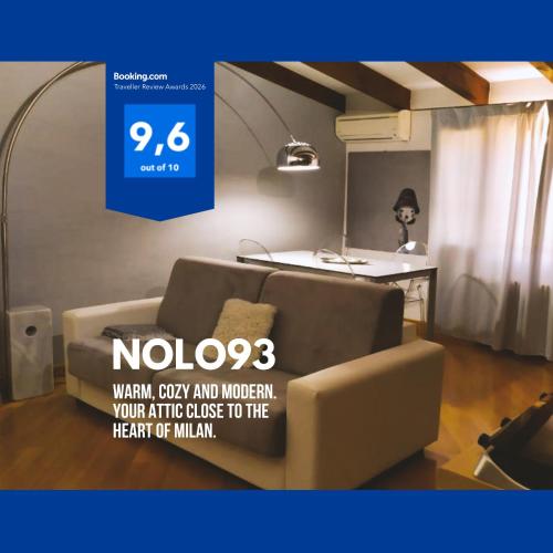 NOLO93-Quiet design attic in NOLO, metro in front, 10 min Duomo