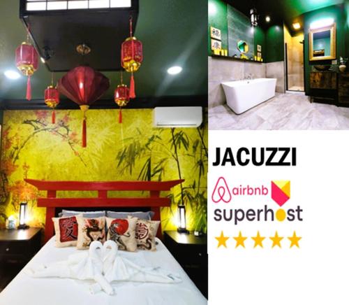 Asian Zen with Jacuzzi, Kitchenette, Near Victoria Sq