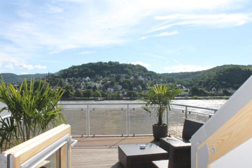 Comfort Double Room with roof terrace and rhine view