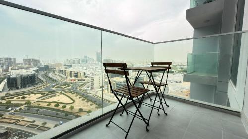 Balcony/terrace, Skyz Lifestyle 1BR Residences at Arjan with Pool  near Dubai Studio City