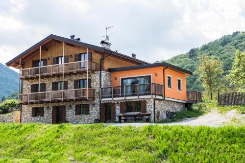 Viesnīcas āriene, Maso Scricciolo Farm House in Vezano
