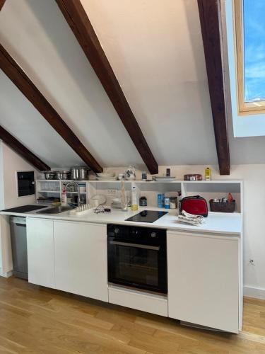 Bright Attic Studio Near the City Center - Location saisonnière - Vračar (historical)