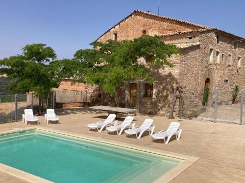 Úszómedence, Casa rural Mas d'en Olives in Ponts