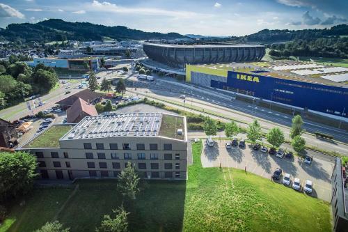 Hotel one66 (free parking garage) in St. Gallen, Schweiz