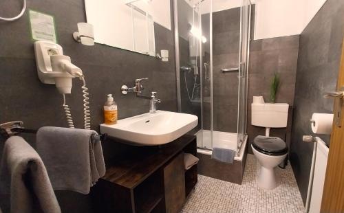 Shower, Landgasthof Hotel Zur Waage in Marienhafe