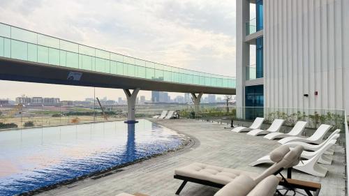 Swimming pool, Skyz Lifestyle 1BR Residences at Arjan with Pool  near Dubai Studio City