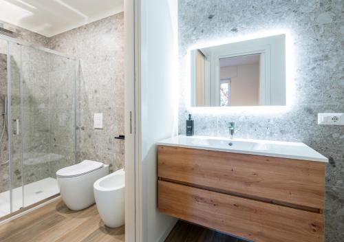 Fürdőszoba, Giordano Suite Modern Two-Room Apartment BGY and Hospital in Bergamo Külváros
