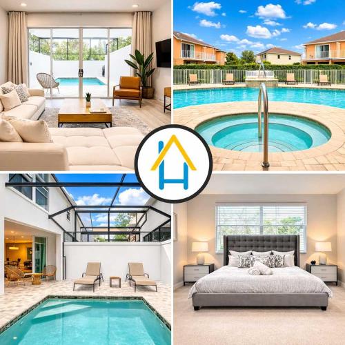 Trendy Thematic 3BR Townhouse with Private Pool in Orlando, USA