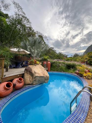 bazen, Casa do Alto - Pet Friendly in Moura Brazil