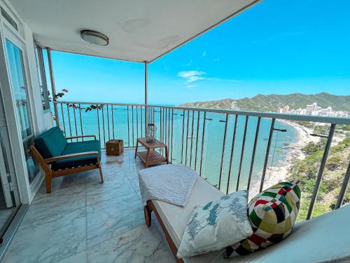 Apartamento Rodadero con vista al mar