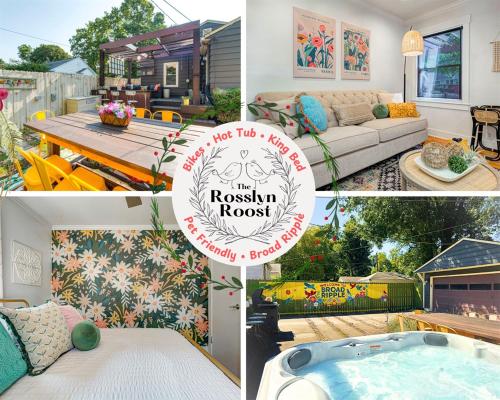 Broad Ripple Getaway, Hot Tub, King Bed, Walk to Shops, Bike the Monon, Индианаполис