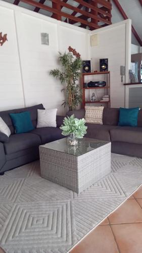 ห้องส่วนกลางสำหรับนั่งเล่น/ดูทีวี, Villa créole et bien etre exclusif avec piscine et jacuzzi privé (Villa creole et bien etre exclusif avec piscine et jacuzzi prive) in เลอ ยามัน