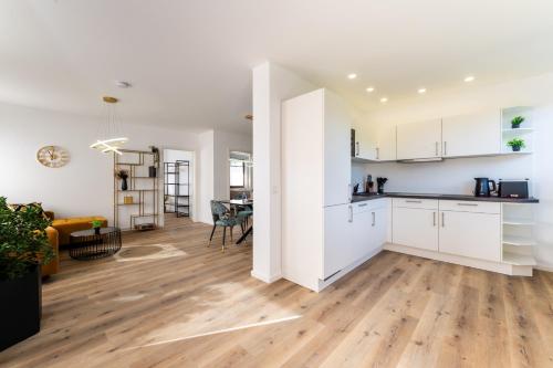 廚房, Vita Aurum Stays - Apartments an der Talsperre Malter - BRIGHT Collection in 迪波爾迪斯瓦爾德