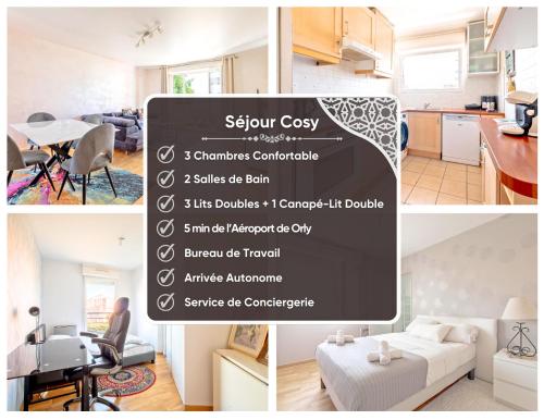 Séjour Cosy - 5 min Aéroport Orly - Parking Privée & Terrasse 2
