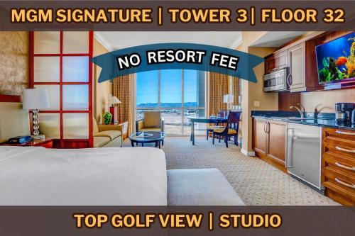 32nd Flr Penthouse MGM Signature studio No Fee, Las Vegas