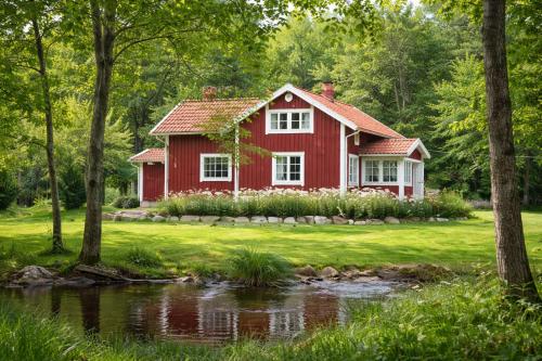 Viesnīcas āriene, Vallevägen Country Retreat - Private Pond, Fireplace & Nature (Vallevagen Country Retreat - Private Pond, Fireplace & Nature) in Lerdala
