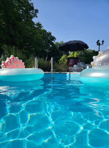 Domaine avec piscine pour 27-36 personnes in Bleneau
