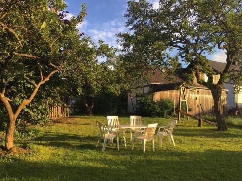 Garden, Das Ferienhaus 'Bienenhauschen' in Liesenich