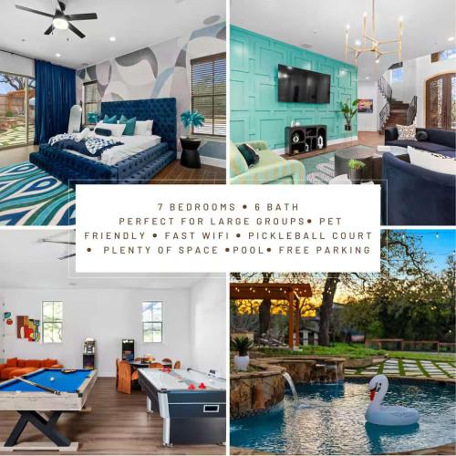 Retreat House - Heated Pool - Pickleball court – khách sạn tại Steiner Ranch
