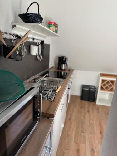 virtuve, Ferienwohnung Storchennest Vipperow in Vipperow