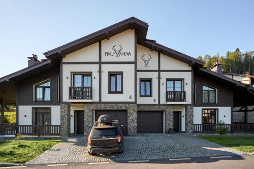 Pohled zvenku, Finlandia Chalet in Bukovel