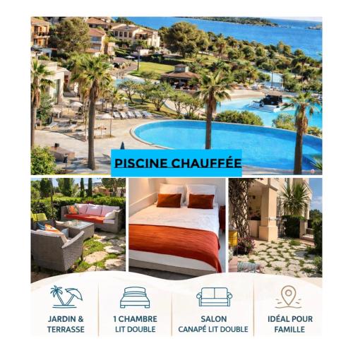 Village Cap Estérel pierre et vacances Appartement en Rez de Jardin vue Mer -Plages -Parcs Aquatique - Animations -5 piscines dont une chauffée au 01-Novembre -Parking -Climatisation -Formule Club