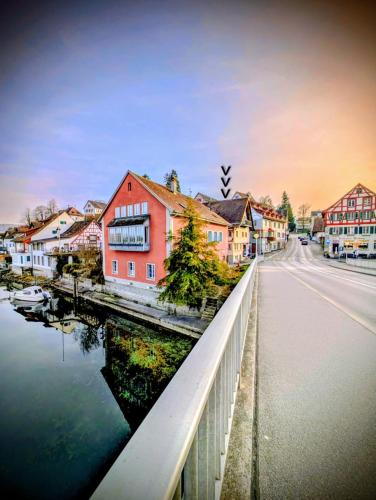 外部景觀, Altstadt-Studio am Rhein mit Parkplatz in 施泰因安姆萊茵城
