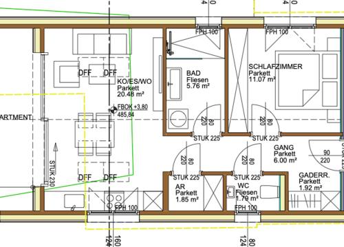 平面圖, Ferienwohnung Segelschule Mondsee in 蒙德西